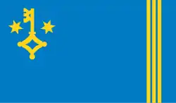 Flag of Hel, Puck County, Pomeranian Voivodeship, Poland