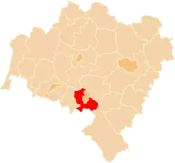 Location within the voivodeship