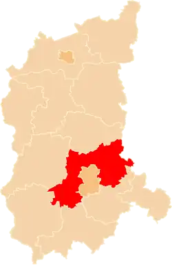 Location within the voivodeship
