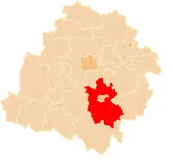 Location within the voivodeship