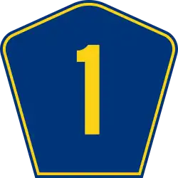 Highway 1 marker