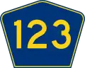 Highway 123 marker