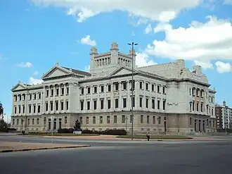 View of the rear of the legislative palace