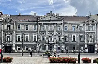 Facade of the building