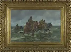 Horse fishermen in the sea in NAVIGO