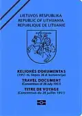 Lithuanian Refugee Travel Document