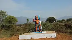 Painted Statue in Poovankurichi near Mela Kulam