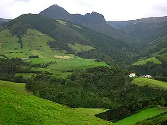 Rugged interior of the municipality of Lajes das Flores