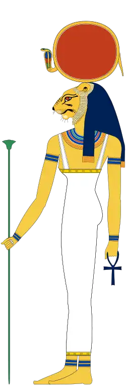 A relief representing Weret-hekau. From the reign of Ramesses II