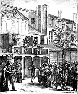 A parade on the Boulevard&nbsp;du&nbsp;Temple (1816)