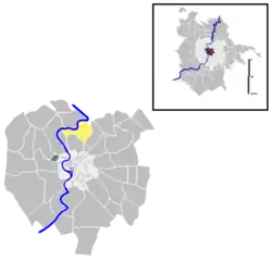 Position of the quartiere within the city of Rome