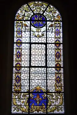 Many of the top windows are largely white glass, to admit a maximum of light