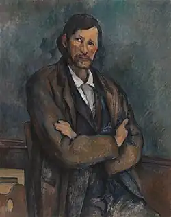 Paul Cézanne, c. 1899, Homme aux bras croisés (Man With Crossed Arms), oil on canvas, 92 × 72.7 cm