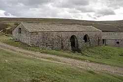 Peat store by Grinton smelt mill
