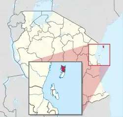 Location in Tanzania