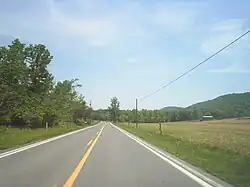 PA 17 eastbound in the township