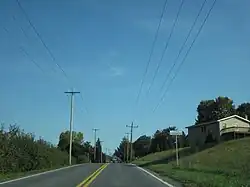 PA 34 northbound entering Gardners