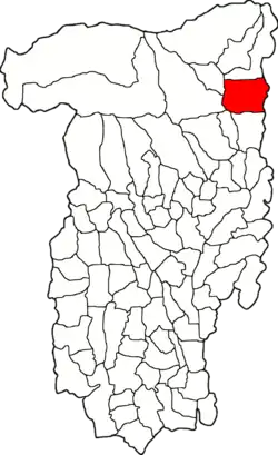 Location in Vâlcea County