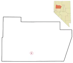 Location of Lovelock, Nevada