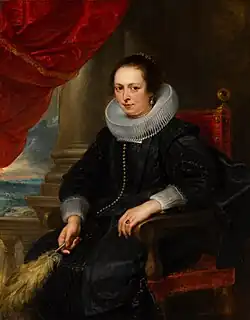 Portrait of a woman, possibly Clara Fourment by Rubens, c. 1630, Mauritshuis