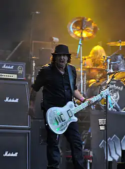 Former guitarist Phil Campbell performing with Motörhead at Wacken Open Air 2013