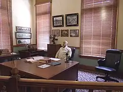 The Governor's office on the second floor has a wax figure of Arizona's First State Governor, George W. P. Hunt.
