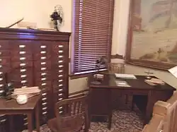 Replica of the original Office of the Secretary of State. The office is located on the third floor of the Arizona State Capitol Museum.