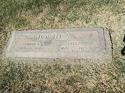 Grave-sites of Edward Ambrose Tovrea (1861–1932) and his wife Della Gillespie Tovrea (1888–1969).