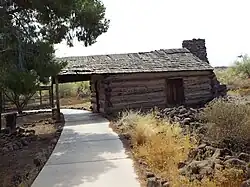 The Ashurst Cabin was built in 1878 near Prescott. This was the boyhood home of Senator Henry Fountain Ashurst, the first Arizona senator following statehood. Ashurst served in the senate from 1912 to 1942. The family cooked their food in the fireplace, however during the summer they did their cooking outside over a campfire. The family lived in the cabin until 1893.