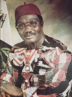 Christian Onoh wearing native attire