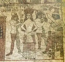 Closeup of the martyr, Catherine of Alexandria