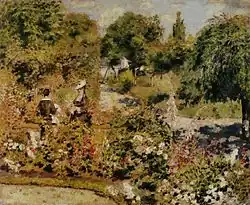 Garden with dahlias (1873 - 1874), aka Jardin aux dahlias
