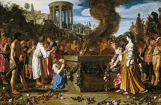 Orestes and Pylades Disputing at the Altar, 1614, Rijksmuseum