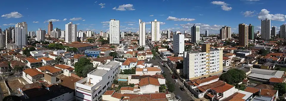 Panorama of the city in September 2013