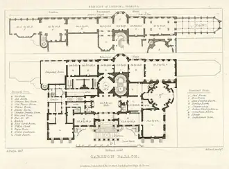 Plan, Carlton House