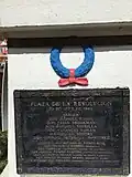 Plaque in Plaza de la Revolución