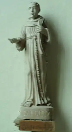 Saint Jean Discalceat. This popular Breton saint is also known as "Santig Du" and is the patron saint of the poor.