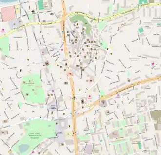 Map of Plovdiv city center