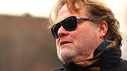 Michael Klein attends a rally at Washington Square, New York, in December 2014