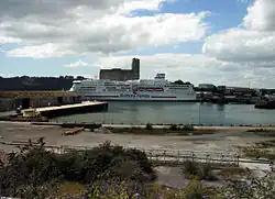 Image 6MV Pont-Aven: Brittany Ferries service to Roscoff, France and Santander, Spain in Millbay Docks (from Plymouth)