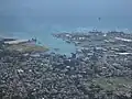 The view of Port Louis from the summit