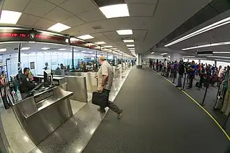 Federal Inspection facilities for international arrival passengers