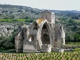 The church of Notre-Dame des Oubiels in Portel-des-Corbières
