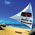 Sail boat on the beach at Porto de Galinhas