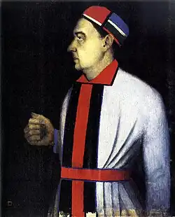 Portrait of Nikolai Punin by Kazimir Malevich