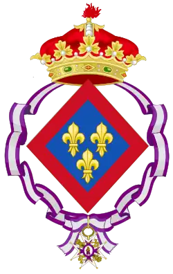 Isabella's lesser coat of arms (Posthumous)[31]