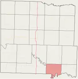 Location in Bates County