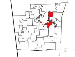 Location of Prairie Township in Washington County