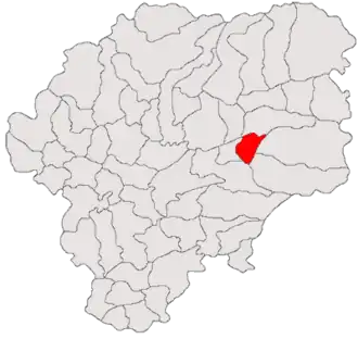 Location in Bistrița-Năsăud County