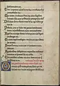 The beginning of Psalm 3 in the Psalter of Eleanor of Aquitaine.
